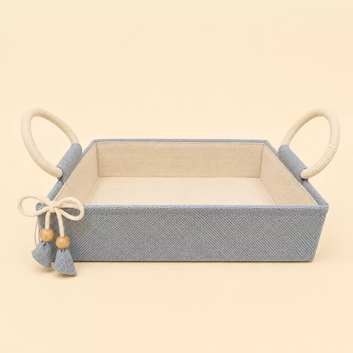 Blue Jute Basket