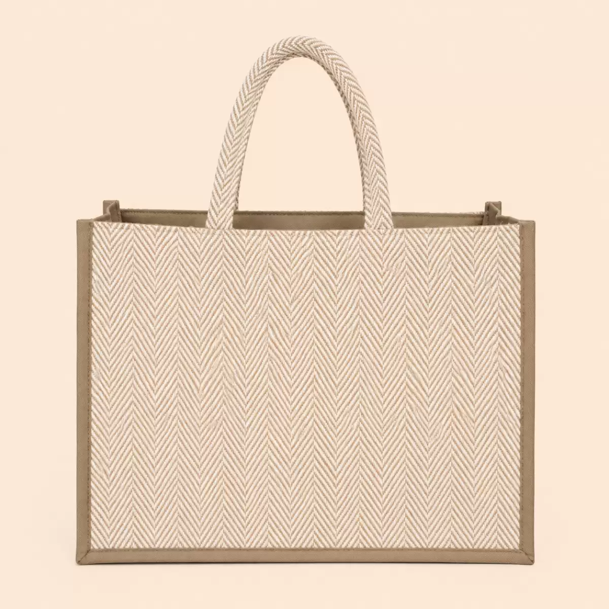 Gray Hemp Shopping Bag