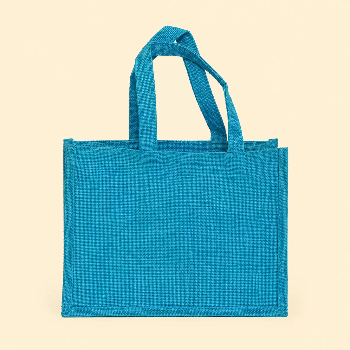 Sky Blue Jute Shopping Bag