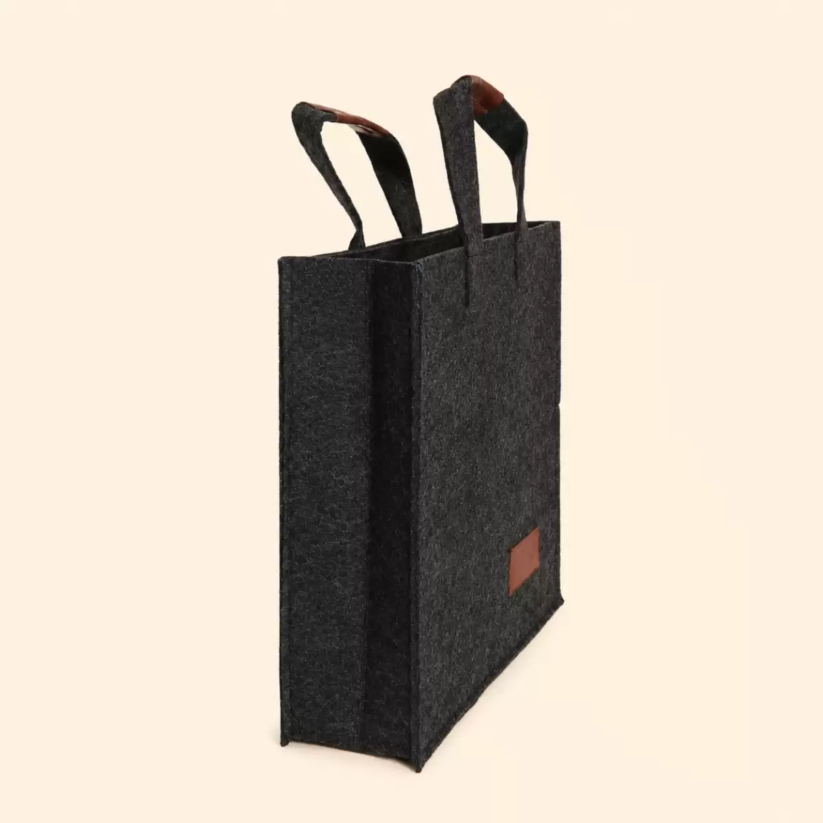 Black Jute Laptop Bag