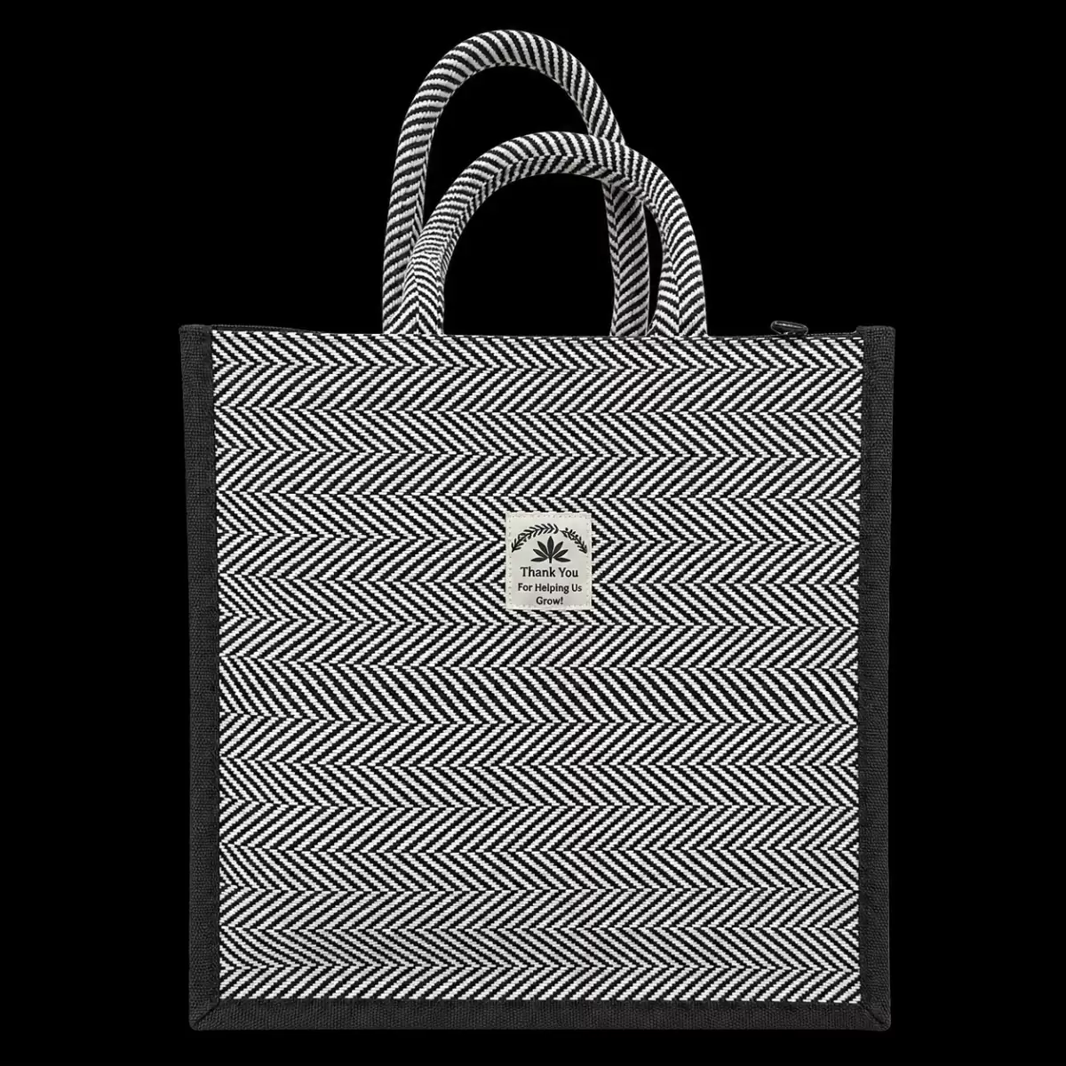 Gray Hemp Shopping Bag
