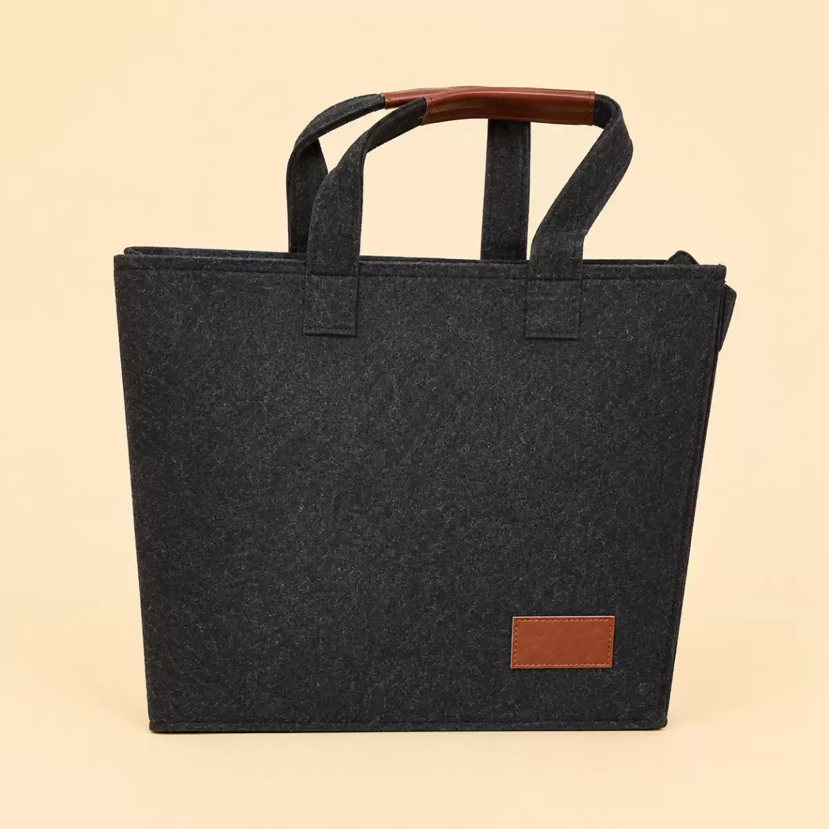 Black Jute Laptop Bag