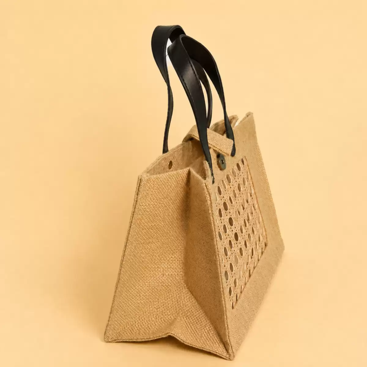 Brown Jute Shopping Bag