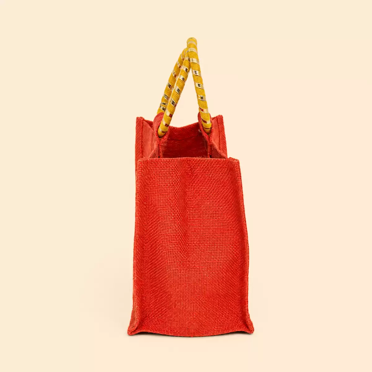 Dark Red Jute Gift Bag